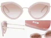 Miu Miu CAT EYE ACETATE SONNENBRILLE 08X Sunglasses High School Glasses Glasses