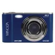 Minolta MND20-BL 16x Digital Zoom 44MP 2.7K Ultra HD Digital Camera