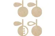 Kaisercraft Wooden Flourishes Apple