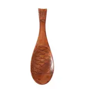 3Pcs Kitchen Fish-shaped Non-stick Hand Rice Spoon Wooden Practical Japanese-style Rice Spoon Rice Tool