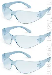 3 Pair/Pack Gateway Starlite Small Blue Lens Safety Glasses Sunglasses Z87+