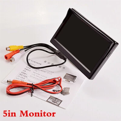 5inch HD TFT LCD Monitor Fit for Car Reverse Rear View Backup Camera DVD VCD (for: MG)