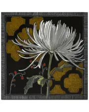 Ready2HangArt Gilt Slate Flora III Wrapped Canvas Wall Art by Norman Wyatt