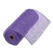 10 Inch Poly Burlap Mesh for Wreath Mesh Ribbon 10 Yard Deep Purple