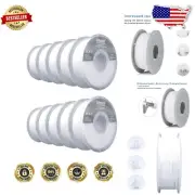 1.75mm PLA Filament White 10KG - Consistent, Clog-Free Extrusion for 3D Printers