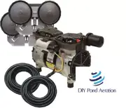EasyPro PA65W 1/2hp Gast Lake & Pond Aeration System w/Sink Tube-4 Diffusers