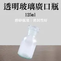 在飛比找momo購物網優惠-【RYAN】玻璃廣口瓶125ml/2入 儲物罐 容器瓶 85