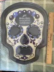 NEW Festival Skull Cake Pan Decor Kit Reusable Baking Cake Pan Wrapped