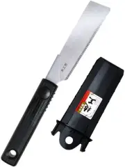 Mini Japanese Pull Saw 4.3" with Sheath - Kataba Single Edge Handsaw for Wood...