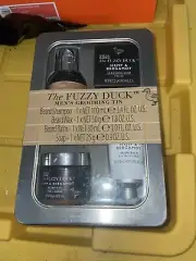 The Fuzzy Duck Men' Grooming Tin Beard Hemp & Bergamot Shampoo Wax Balm Soap NEW