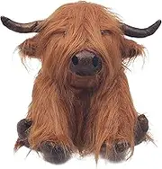 Lesser & Pavey Antique Pals Weighted Animal Doorstop Vintage Effect - Lion, Stag, Cockapoo, Pig, Rhino, Hippo and More Designs (Highland Cow)