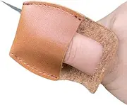 [Generic] Thumb Brace - Handmade Carpenter Working, Wood Carving Gloves, New Carving Tool, Thumb Protector Carving Tool, Finger Guard, Thumb Guard | Wood Carving Leather Finger Protector for Whittling Tools,