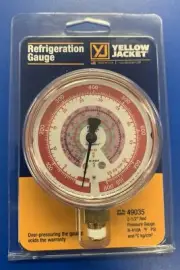 YELLOW JACKET 2-1/2" RED HI-SIDE MANIFOLD GAUGE 410A/R32 49035