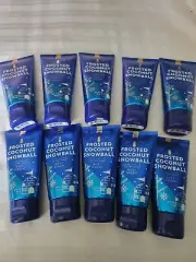10 Bath & Body Works FROSTED COCONUT SNOWBALL Travel Size Body Cream Shea 2.5 oz