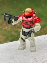 FIGURE #1 FROM Mega Construx Halo Red Spartan Helmet “Escape” GYG57