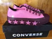 CONVERSE Womens Miley Cyrus x Chuck Taylor All Star Lift Ox Pink Burgundy US 5.5