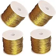 4Rolls Stretch Cord for Packaging Decorative Craft Twine String for Ornaments Versatile Elastic Rope for Present Wrapping Ample Supply for All Your Packaging Needs