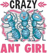 Ants Notebook: Crazy Ant Girl Ants Farm / 6x9 inches / 120 graph sites