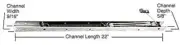 CRL 22" Window Channel Balance - 2130 or 21C - FA2130
