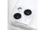 Case-Mate Lens Protector Tempered Glass For iPhone 14 14 Plus Sparkle Silver