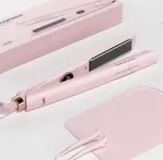 New Flat Iron Hair Straightener LENA H2 Curling Wand and Curler 2 in 1 with...
