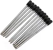 Touch Futu 10x Black/Blue Ink Refill 70mm/7cm Ballpoint Replacement for Crystal/Tech Pen