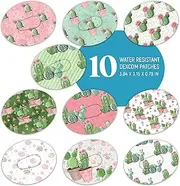 Dexcom Adhesive Mix Design - Adhesive Patches with Split Backing, Easy to Apply x 10 Pack Cacti Mix