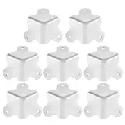 30x30x30mm Metal Box Corner Protectors Box Edge Guard Chrome Plating 8pcs