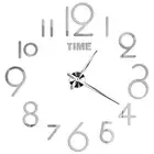 Silent Wall Clock 3d Effect 3d Diy Large Diy Frameless Wall Clock Easy