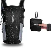 AFISHTOUR Ultralight Waterproof Hiking Backpack for Men & Women, 15L Packable Hiking Daypack, Roll Top Closure Small Dry Bag Backpack for Cycling, Camping, Skiing, Boating