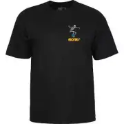 Powell Peralta Skate Skeleton 2 Black T-Shirt