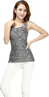 [PIROIT] Grouptap Sparkle glitter sequin girls vest crop top gold/silver/blue/green/red womens girls latin salsa samba rave dance festival party clothing size 6/8/10/12/14