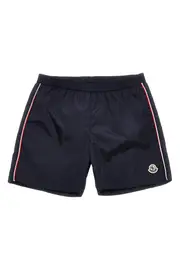 MONCLER ENFANT Logo Patch Swim Shorts