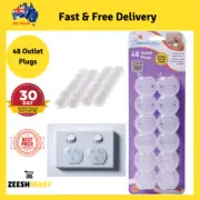 48x Baby Child Safety Power Board Covers Protective Socket Outlet Point Plug NEW