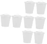 Alipis Sets Galvanized Bucket Lid Small Trash Cans Lids Multi-Functional Indoor Plant Pots Nursery Pots Pcs