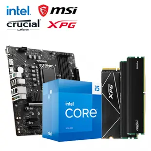 [欣亞] 【重磅價】Intel【10核】Core i5-14400+微星 PRO B760M-P DDR4+美光 Crucial PRO DDR4-3200 16G*2+威剛 XPG S70 BLADE 1TB