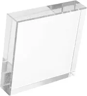 EXHUMKY Clear Crystal Square Paperweight Display Block Elegant Decorative Desk Accessory for Office Home Smooth Surface Enhances Decor with Sophisticated Touch