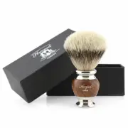 Silvertips Badger Hair Shaving Brush for Men - Men Gift - Dense Bristle 21m Knot