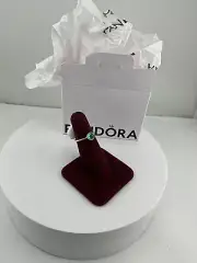 New Pandora May Green Birthstone Droplet CZ Ring 191012NRG