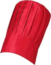 [Generic] Wrinkled Forchef Cap Stylish and Practical Disposable Hat for Chefs Restaurant Hat Forchef Uniform Non-Woven Top Hat