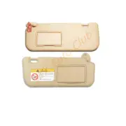 Pair Inner Make-up Mirror Sun Visor Beige Left + Right For Toyota Corolla 14-17 (for: Toyota)