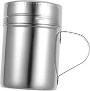 Cabilock Stainless Steel Powder Duster with Handle Versatile Shaker for Sugar Flour Spices Elegant Kitchen Tool for Baking and Cooking