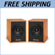Powered 3" Bookshelf Speakers with Bluetooth 5 & Amplifier - Perfect for Home