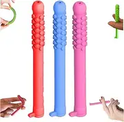 Chewable Breath Sticks with Essential Oils, Chewable Breather Quit, Reusable Silicone Chewer for Adults, Can Be Taken Anywhere 3pcs(watermelon+mint+Strawberr)