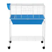 88cm Bunny Home Rabbit Guinea Pig Animal Cage Hutch Habitat Wheel Stand House