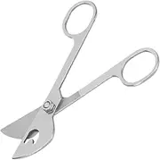 KONTONTY Stainless Steel Cattle Fine Tube Scissors Durable Lightweight Cow Fine Tube Cutter for Farm Animal Supplies Safe and Reliable Tool for Cattle Breeding Easy to Clean