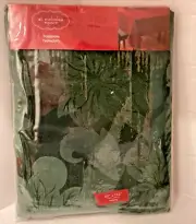 St Nicholas Square Traditions Green Christmas Tablecloth Oblong 60" x 102" New
