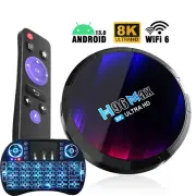 Android13.0 TV Box 2024 Upgraded H96 MAX 8K HDR Smart Quad Core Stream Player AU