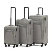Tosca Aviator 2.0 - 4-Wheel Expandable Suitcase Set of 3 - Khaki (Small, Medium & Large)
