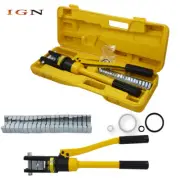 16Ton & 11 Dies Hydraulic Wire Crimper Crimping Tool Battery Cable Lug Terminal